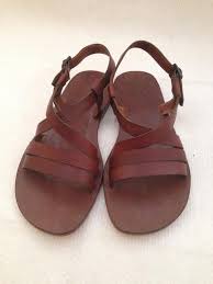 Zelos 2 Bar Cross Strap Leather Sandal Handmade Leather Sandals Custom Size Available