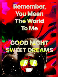 Be very important to somebody; Pin By Lorraine Braxton On Paul Goodnight You Mean The World To Me Good Night Sweet Dreams Good Night