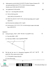 The exam contains 3 sections: Icse 2019 Mathematics Question Paper For Class 10