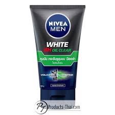 Top notes are grapefruit, salt, pink pepper and cardamom; Nivea Men White 8h Oil Clear Volcanic Look Carnitine Power Facial Mud Foam