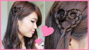 Heart Braid Tutorial Valentine S Day Hairstyle Hair Braid Heart Heart Hair Valentine S Day Hairstyles