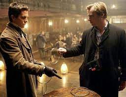 With christian bale, hugh jackman, scarlett johansson, michael caine. The Prestige 2006