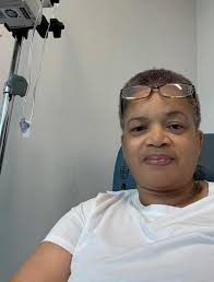 This is our Sarcoidosis Sister Judith Mears and she is a Beautiful Face of  Sarcoidosis.💜 Judith shared, SEEK YE FIRST THE KINGDOM OF GOD AND HIS  RIGHTEOUSNESS AND ALL THINGS WILL BE