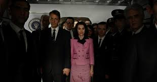 In 1957, the couple had a daughter named caroline. Jackie Biopic Natalie Portman Pink Suit Costume