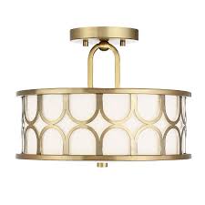 4.6 out of 5 stars 95. Must Have Lowe S 13 In Natural Brass Transitional Incandescent Semi Flush Mount Light Lw Sh512003 From Lowe S Accuweather Shop