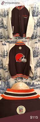 Vintage Cleveland Browns Leather Varsity Jacket Xl Leather Varsity Jackets Varsity Jacket Varsity Jacket Outfit