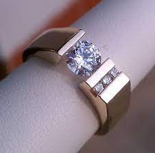 Gelin Abaci Tension Set Rings 14k Yellow Gold Diamond Ring Gelin Abaci Tension Set 81ctw E Men Diamond Ring Peridot Engagement Rings Ruby Wedding Rings