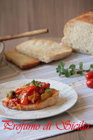Pennette alla crema di peperoni bimby. Bruschetta Con Peperoni E Olive Profumo Di Sicilia