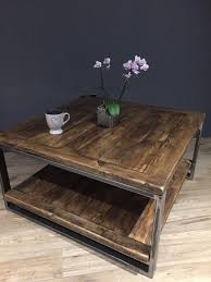 All handmade solid wood furniture with careful and considerate attention to details. Reclaimed Wood Industrial Steel Coffee Table
