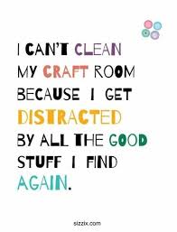 This wall clock is a practical home accessory, but also subtly reminds whoever reads it to stay in the moment. 20 Craft Room Quotes Ideas Craft Room Quotes Craft Quotes