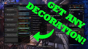 How To Get Any Decoration From The Elder Melder In Monster Hunter World Works On Ver 5 21 Youtube