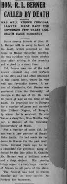 COL Robert L. Berner (1854-1922)