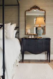 Gorgeous Mirror Above Curvy Nightstand European Home Decor Traditional Bedroom Home Bedroom