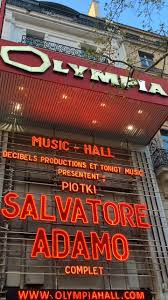 Merci infiniment pour votre fidélité et ce beau concert, dimanche à  L'Olympia. 🍇🎶 | Salvatore Adamo | Facebook