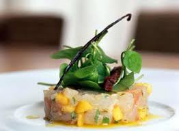 Tartare De Daurade A La Vanille Et A L 39 Huile De Mangue Tartare De Daurade Mangue Daurade