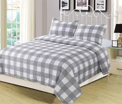 Black And White Checkered Comforter Beatrice Buffalo Check Queen Plaid Stripe Checkered Quilt Bedding Set Grey And White Discontinued No Longer Available Quilt Sets Bedding Bed Linen Design Bed Linens Luxury