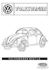 Volkswagen Beetle Coloring Page Volkswagen Beetle Cars Coloring Pages Volkswagen