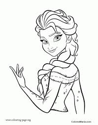 Dibujo De Elsa Para Colorear