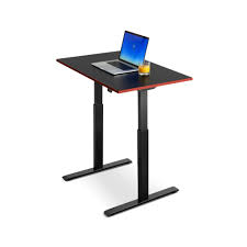 Elektrisch verstellbare schreibtische zum besten preis. Schreibtisch Topstar Sitness E Table Hohenverstellbar 100 X 60 Cm Schwarz Schwarz Rot Gestellfarbe Schwarz Tischplatte Schwarz Rot