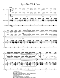 We are delighted to announce the arrival of pdf drive premium with unlimited cloud space and exclusive experiences. Lights Out Intro Sheet Music For Snare Drum Bass Drum Crash Tenor Drum Mixed Quartet Download And Print In Pdf Or Midi Free Sheet Music Musescore Com