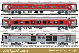 Rake With Indian Lhb Coaches Of Kaifiyat Express Train Rajdhani Express Train Drawing Indian Railway Train