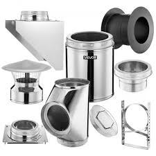 VEVOR Through-the-Wall Stove Pipe Kit — Secure Venting
