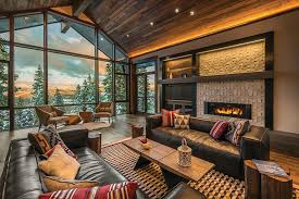 The term could also be used to describe interior design practices. Rustic Contemporary Ski Lodge Rustic Living Room Other By Aspen Leaf Interiors