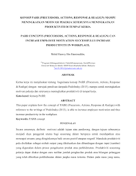 Pasalnya, klaster ketenagakerjaan uu cipta kerja kertas kosong. Pdf Konsep Parr Precursors Actions Response Realign Mampu Meningkatkan Motivasi Pekerja Seterusnya Meningkatkan Produktiviti Di Tempat Kerja Parr Concepts Precursors Actions Response Realign Can Increase Employee Motivation Successfully