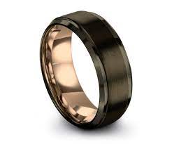 Not as scratch resistant as tungsten it still carries some resistance. Gunmetal Tungsten Ring Mens Wedding Band Wedding Ring Etsy