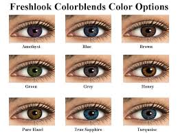 studious fresh look colored contact lenses chart colored