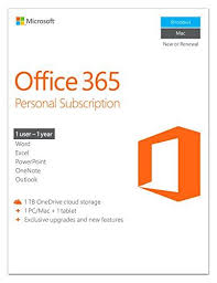 Microsoft Office 365 Personal 1 Year Subscription 1 User Pc Mac Key Card Office 365 Personal Office 365 Microsoft Office