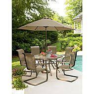 Patio Set Hexagonal Grandview 7 Pc Dining Set Low Maintenance Rust Free Aluminum Frame Construction Stay Patio Outdoor Patio Set Garden Patio Furniture