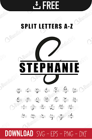 Download Split Monogram Letters Svg Free Download Bundlesvg