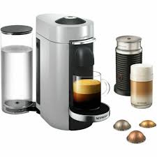 Vertuoline coffee makers integrate centrifugation, which spins the pods for a smooth and finely blended coffee drink. Nespresso Vertuo Plus Milk Pod Coffee Machine Silver 11388 For Sale Online Ebay