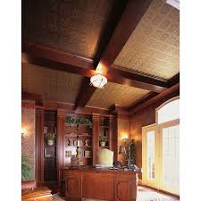 Shop Armstrong Tin Look Wellington Homestyle 40 Pack White Patterned Surface Mount Acoustic Ceiling Tiles Armstrong Ceiling Tin Ceiling Acoustic Ceiling Tiles