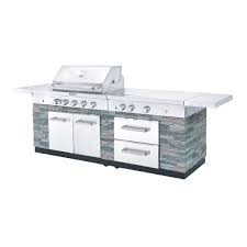 5 Burner Island Gas Grill With Rear Burner Searing Side Burner And 2