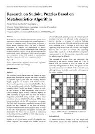 Usa daily crossword fans are in luck—there's a nearly inexhaustible supply of crossword puzzles online, and most of them are free. Research On Sudoku Puzzles Based On Metaheuristics Algorithm By Co Sep Issuu