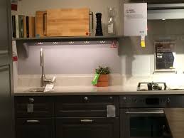 With chunky solid oak worktops and shelves to match, this shaker kitchen in gullwing matt gives off the ultimate cosy vibe. Ikea Worktop With Upstand Ikea Worktop Kitchen Cabinets Kitchen