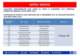Maybe you would like to learn more about one of these? Rapidkl Extend Service Hours So You Can Stay Out Late On New Year S Eve Hype Malaysia