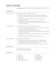 licensed cosmetologist resume examples