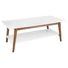 Featuring a glam faux marble top and lower shelf to hold your room essentials, from your décor to your book collection. Amherst Mid Century Modern Two Tone Coffee Table White Brown Project 62 Mid Century Modern Coffee Table Coffee Table Coffee Table White