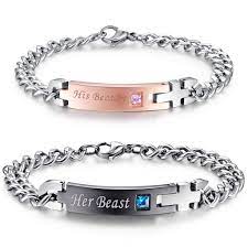 His Beauty Her Beast Bracelets Set Of 2 Couplestar