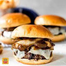 Start with an english muffin, then add a seasoned beef patty and top with sautéed onions and mushrooms for a memorable weeknight dinner. Best Mushroom Swiss Burger Recipe Sunday Supper Movement