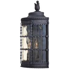 Here, your favorite looks cost less than you thought possible. The Great Outdoors By Minka Lavery Mallorca 2 Light Spanish Iron Outdoor Wall Lantern Sconce 8887 A39 The Home Depot