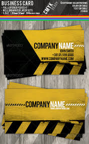 Choose and download from our collection of business card templates with construction theme. Construction Business Cards By Shindiri Graphicriver
