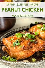Low Carb Air Fryer Peanut Chicken In 2020 Peanut Chicken Peanut Chicken Recipe Chicken Recipes
