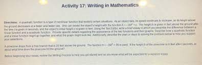 Writing categories, topics, and prompts; Solved This Is A Writing Math Problem Please Answer All Chegg Com