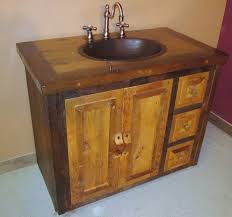 Solid reclaimed barn wood construction is the place to start with this rustic bathroom vanity. Reclaimed Wood Bathroom Vanity Etsy