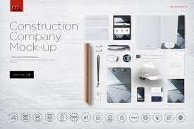 Construction Company Branding Mockup Company Branding Branding Mockups Construction Company