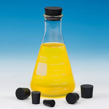 Solid Rubber Stopper Autoclavable 11 1 2 Black Pack 3